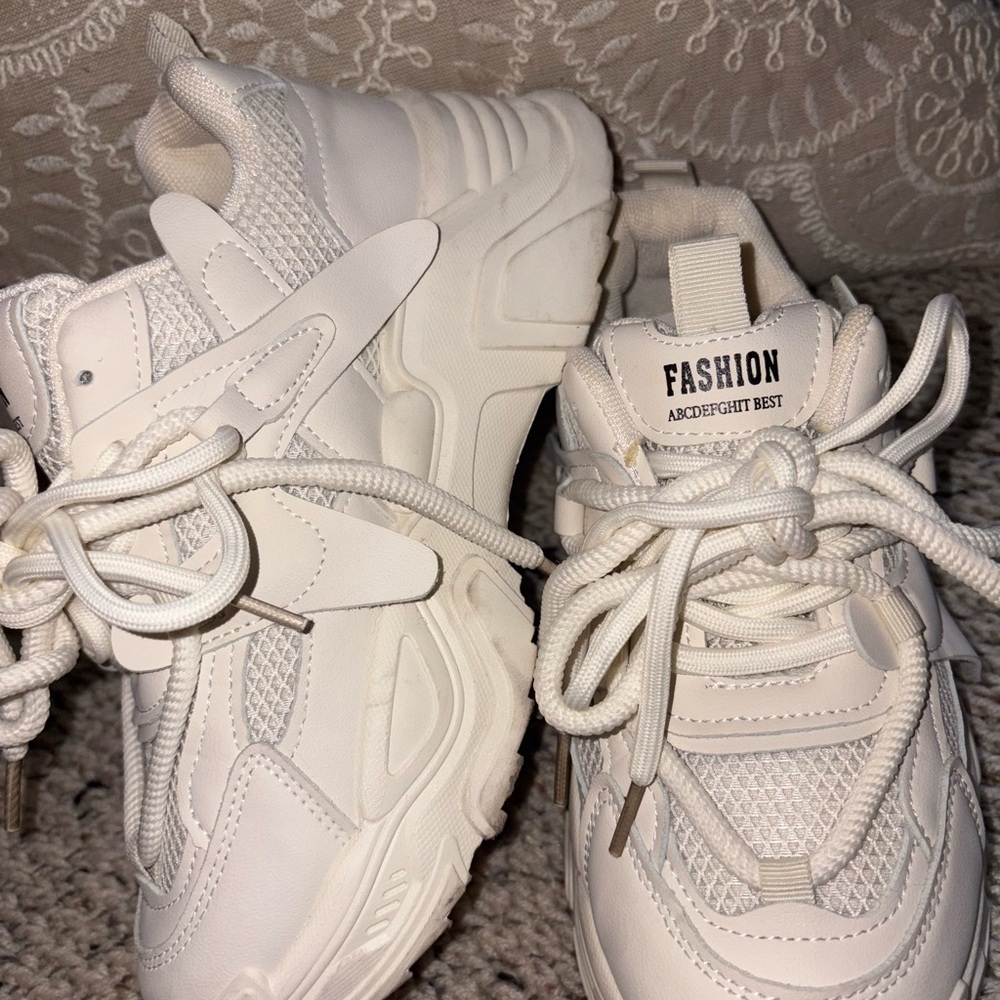 White Chunky Sneakers